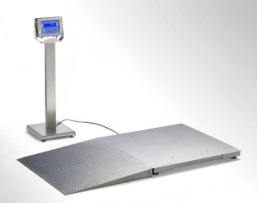 Escala de silla de ruedas Escala de plataforma confiable con rampa 500kg