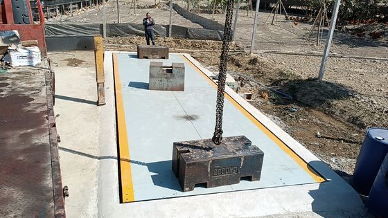 Básculas subterráneas para camiones pesados ​​puente de 100t